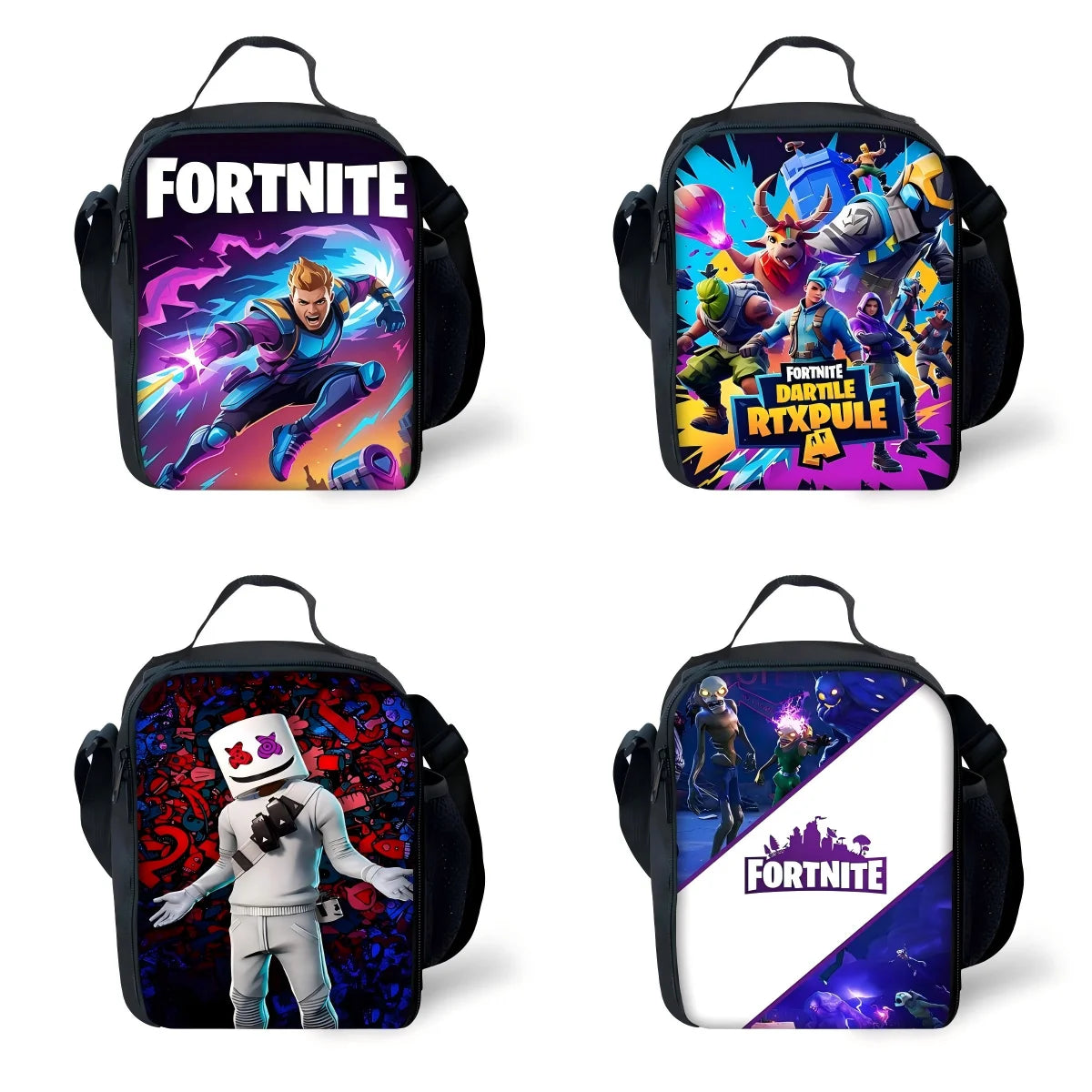 Classic Game Fortnite Child Insulated Large Capacity Bag for Boys & Girls Student Outdoor Picnic Reusable Thermal Cooler Lunch Box