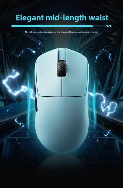 Rato gaming sem fios SCYROX V6 não poroso esports 40g 750IPS com recetor 8k, resposta rápida 3950, alta qualidade 8KHz