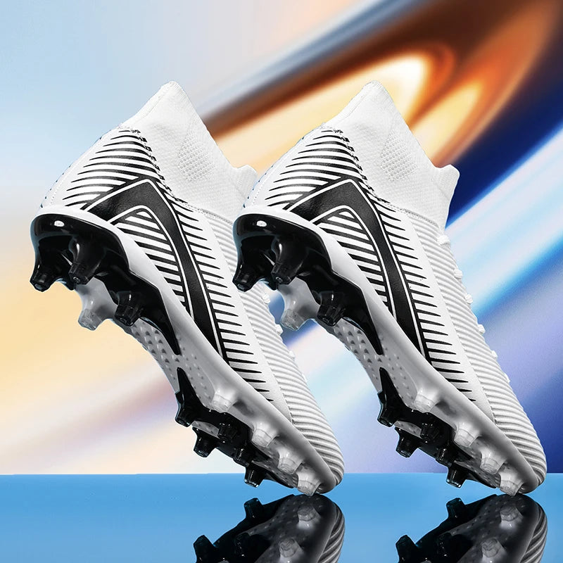 Nouvelles chaussures de football professionnelles pour hommes, chaussures de football antidérapantes, unisexes, respirantes, chaussures de futsal, nouvelles chaussures à crampons, livraison directe, ultralégères