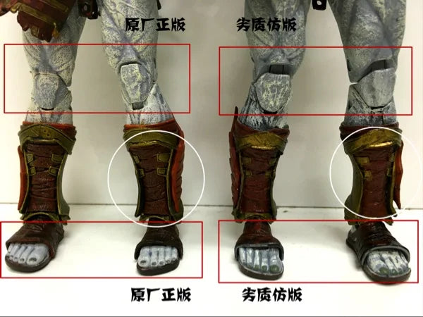 18CM Boxed NECA God of War Sparta Ghost Kratos Father Son Edition Atreus Action Doll Model Joint Mobile Toy Gift