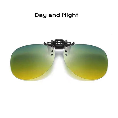 Pilot Polarized Sunglasses Clips Glasses Clip Driving Night Vision Eyeglasses UV400 Outdoor Shades Definition Sun Glasses Clips