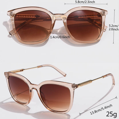 6pcs/3pcs Classic Square Sunglasses Women Men Vintage Brand Eyeglasses Alloy Frame Retro Fashion Style Shades Oculos de sol