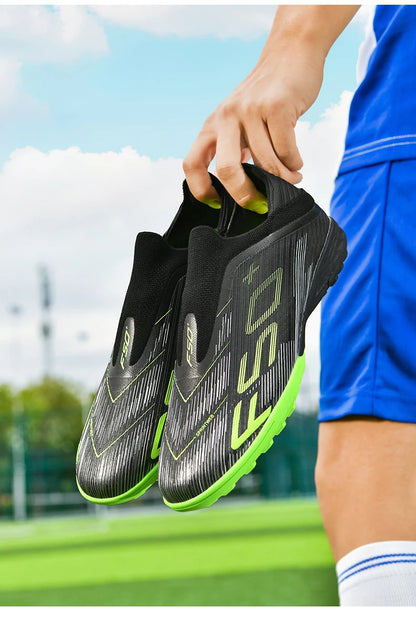 Neue Herren-Fußballschuhe für Kunstrasen, ultraleichte und bequeme Sportschuhe mit Stollen, Futsal, rutschfest, FG-Rasen, Indoor, Erwachsene