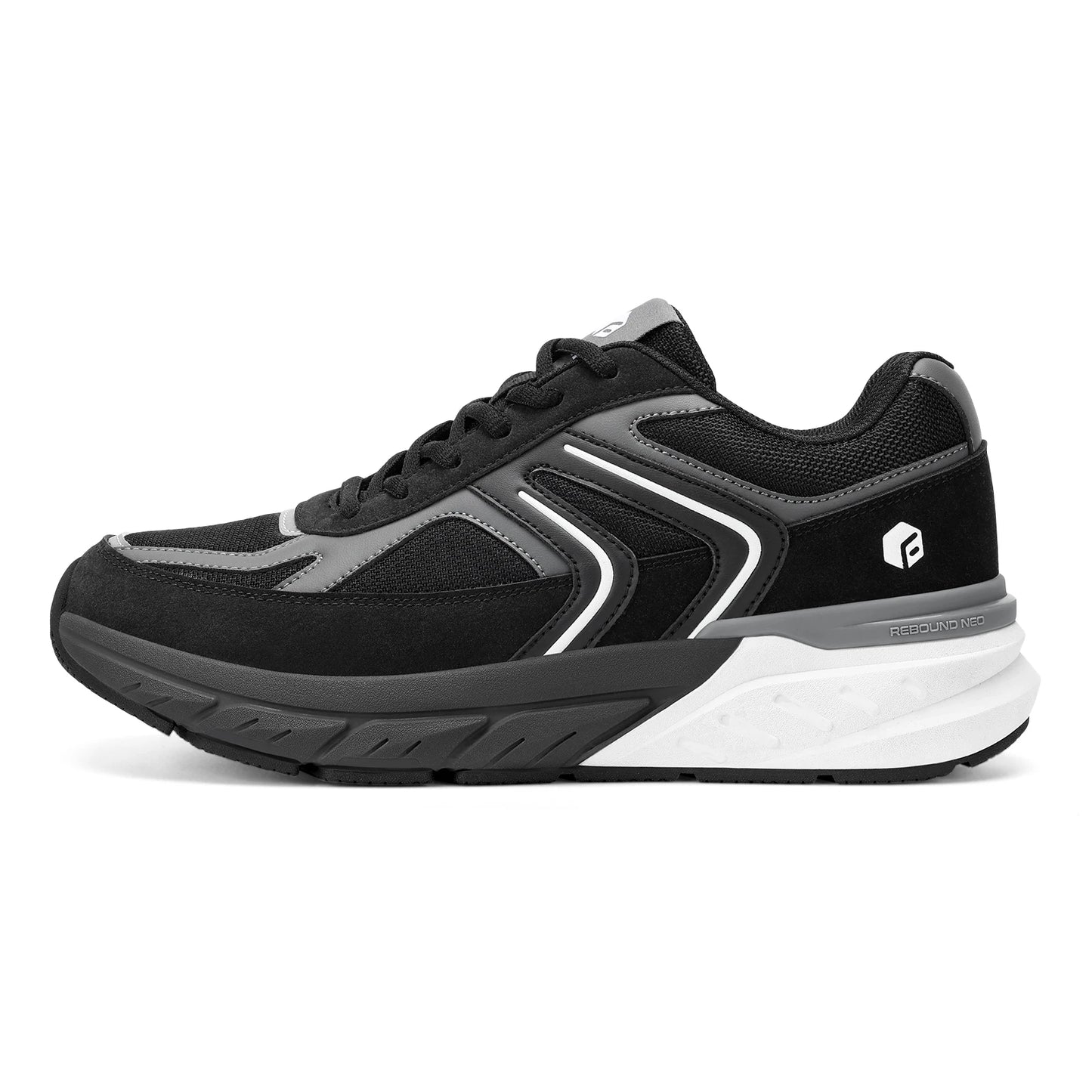 Fittington Wide Shoes For Man Walking Shoes Casual Sneakers Orthopedic Shoes Arch Support for Plantar Fasciitis Neuropathy