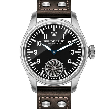 Hruodland 2025 Nuovo orologio meccanico da uomo Seagull ST3620 Retro Pilot 43MM BGW-9 luminoso, vetro zaffiro, turbina, Reloj Hombre