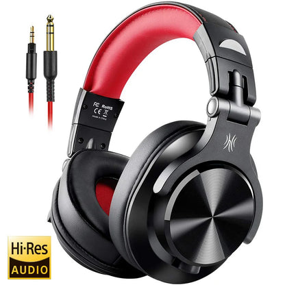 Cuffie DJ da studio cablate over-ear OneOdio con microfono – Headset per mixaggio e monitoraggio con driver da 40mm per gaming e registrazione
