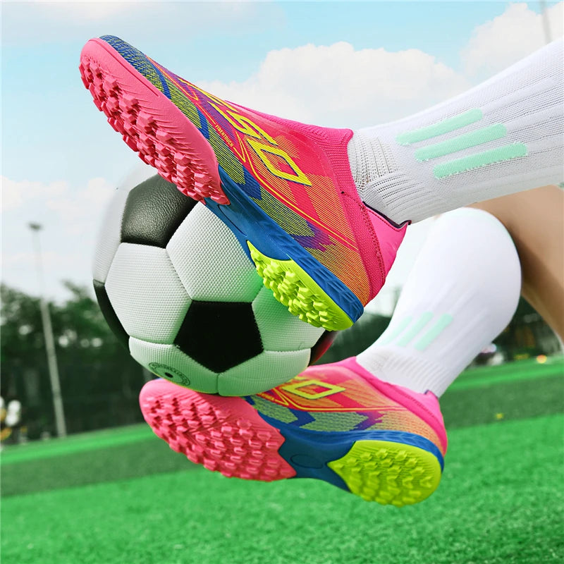 Chaussures de football professionnelles originales pour hommes, résistantes au gazon, chaussures de football décontractées de haute qualité pour hommes, chaussures de football pour entraînement rapide