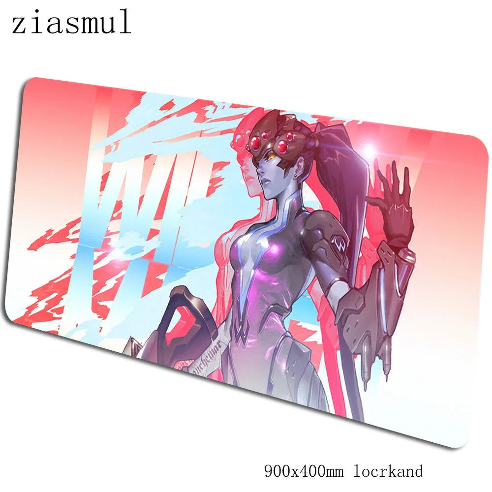 Overwatch-Mauspad 90x40cm, ästhetisches Gaming-Mauspad, wunderschönes personalisiertes Mauspad, Tastatur- und PC-Unterlage