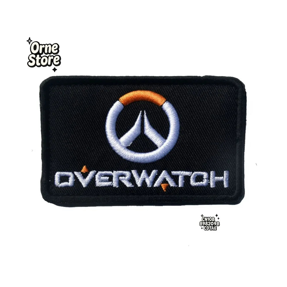 Patch mágico bordado Overwatch D.Va para braço, cosplay, mochila e roupa — decalque decorativo, merchandising para fãs e presente