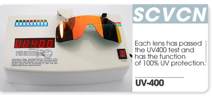 SCVCN New Outdoor Cycling Glasses Bike Sunglasses Men UV400 Eyewear Sports MTB Goggles Bicycle Women Riding Hiking Sunglasses