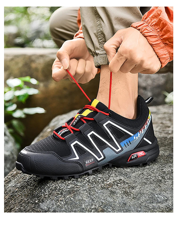 Sapatilhas de Caminhada de Alta Qualidade para Homem, Ténis Outdoor, Sapatos de Escalada, Sapatilhas de Trekking para Mulher, Sapatilhas Táticas Antiderrapantes