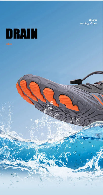 Men and Women Water Shoes, Aqua Shoes, Drainage Beach Sports Swim Sandals, Quick Dry Boating Barefoot Diving Fishing Surfing Sneakers