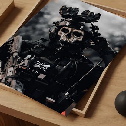 COD Call Of Duty G-Ghosts Poster Self-adhesive Art Waterproof Paper Sticker Coffee House Bar Room Wall Decor