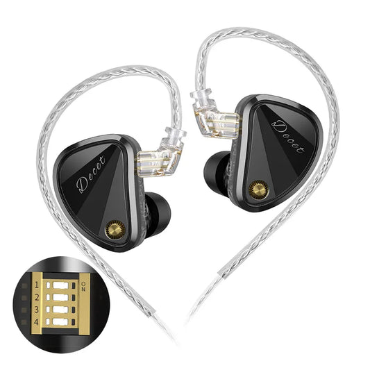 KZ Decet 5DD HiFi Wired In-Ear Earphones – Premium Dynamic Driver Earbuds with Detachable 2PIN Cable & Microphone