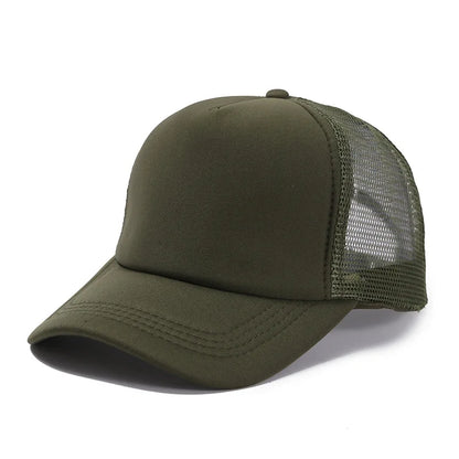 Unisex Cap Casual Plain Mesh Baseball Cap Adjustable Snapback Hats for Women Men Hip Hop Trucker Cap Streetwear Dad Hat