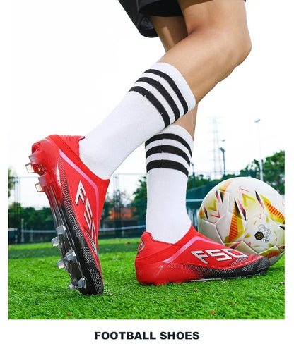 Neue Fußballschuhe für Herren, Bestseller-Rasenschuhe, hochwertige Outdoor-Fußballschuhe für Spiele, rutschfeste Jungen-Sneaker, High-Top, leicht