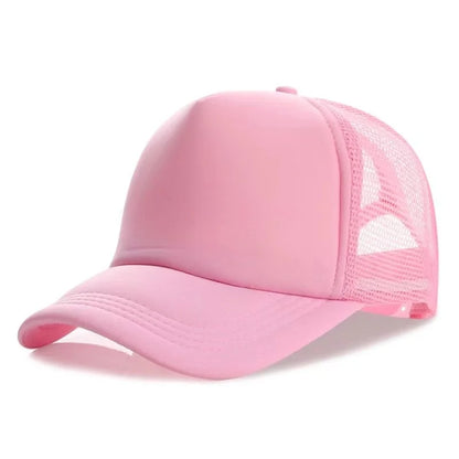 Customized Logo Mesh Baseball Caps Men Women 5 Panel Cheaper Trucker Hats Sports Team Snapback Caps Summer Sun Dad Hat Gorras