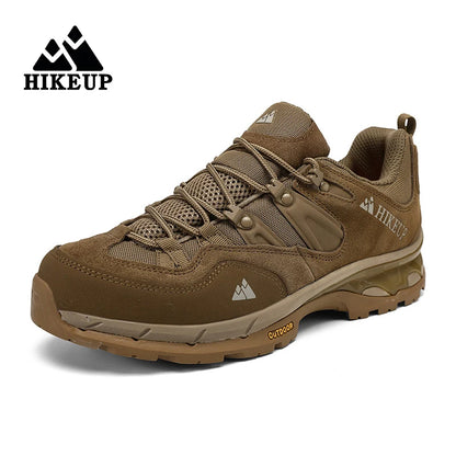 HIKEUP Non-Slip Wear-Resistant Outdoor Hiking Shoes, Breathable Splashproof Climbing Sneakers for Men, Trekking, Tourism, Mountain Shoes
