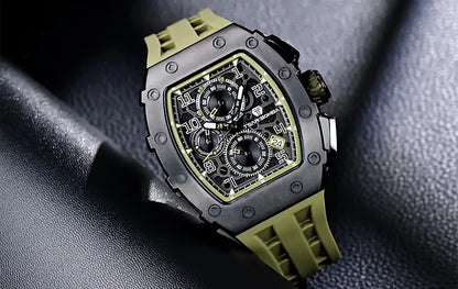 Reloj TSAR BOMBA New TB8204 para hombre, cronógrafo de cuarzo japonés, resistente al agua 50M, reloj de pulsera deportivo de moda, reloj masculino de lujo, regalo para hombre