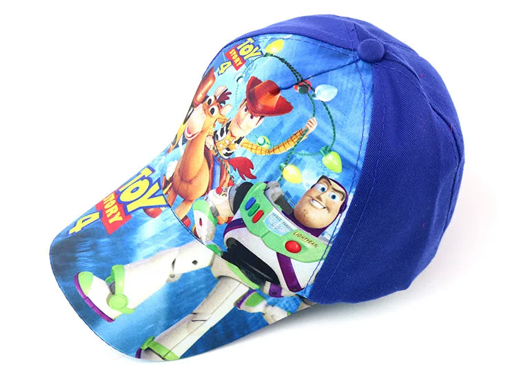 Disney Toy Story Cars Mickey Mouse Polycotton Baseball Cap Boy Girl Animation Figure Cartoon Printed Peaked Cap Birthday Gifts