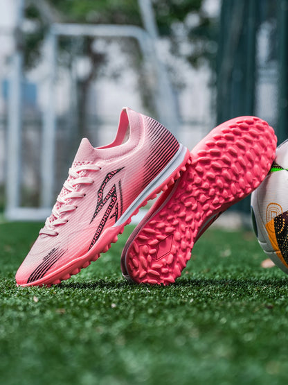 Chaussures de football TF pour adultes, semelle en caoutchouc résistante à l'usure pour terrain synthétique, chaussures de football légères en PU pour hommes, pour matchs sur gazon extérieur