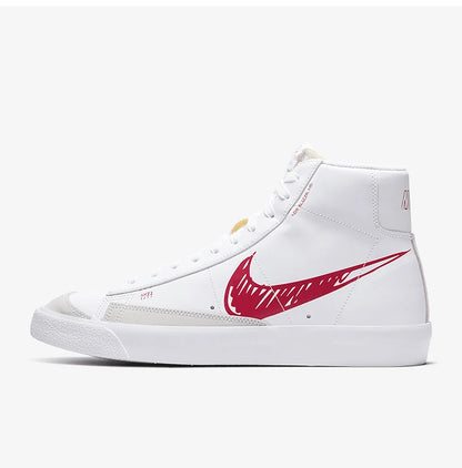 Nike autênticos BLAZER MID VNTG 77 SL Trail Blazer manuscript ténis de skate para homem CW7580-100