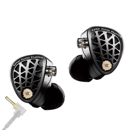 KZ Phantom HiFi Gaming Earphones – Professional Wired In-Ear Gaming Headphones with Custom Tuning Switch, DSP Sound Card, High-Fidelity Audio & Competitive Gaming Sound
