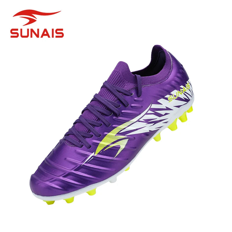 SUNAIS Chaussures de football pour hommes, entraînement sur gazon artificiel, antidérapantes, chaussures de football pour jeunes, chaussures d'entraînement sportif AG 835315