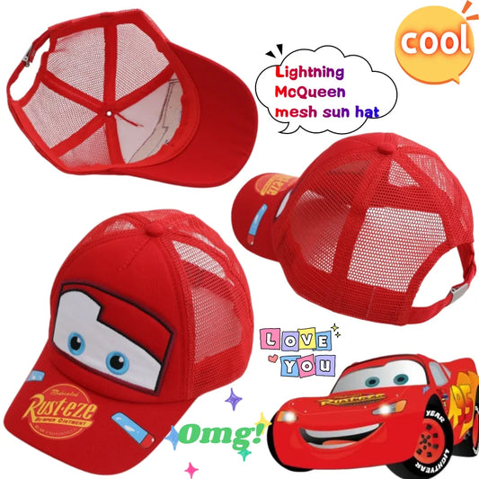Lightning McQueen baseball cap with high-quality print suitable for men women and students versatile summer sun protection cap