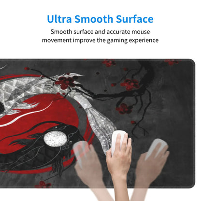 Tapete de rato gaming Overwatch Anime Girl grande XXL com impressão HD, base para teclado de computador, portátil e escritório, tapete de secretária em borracha macia 900x400 MM