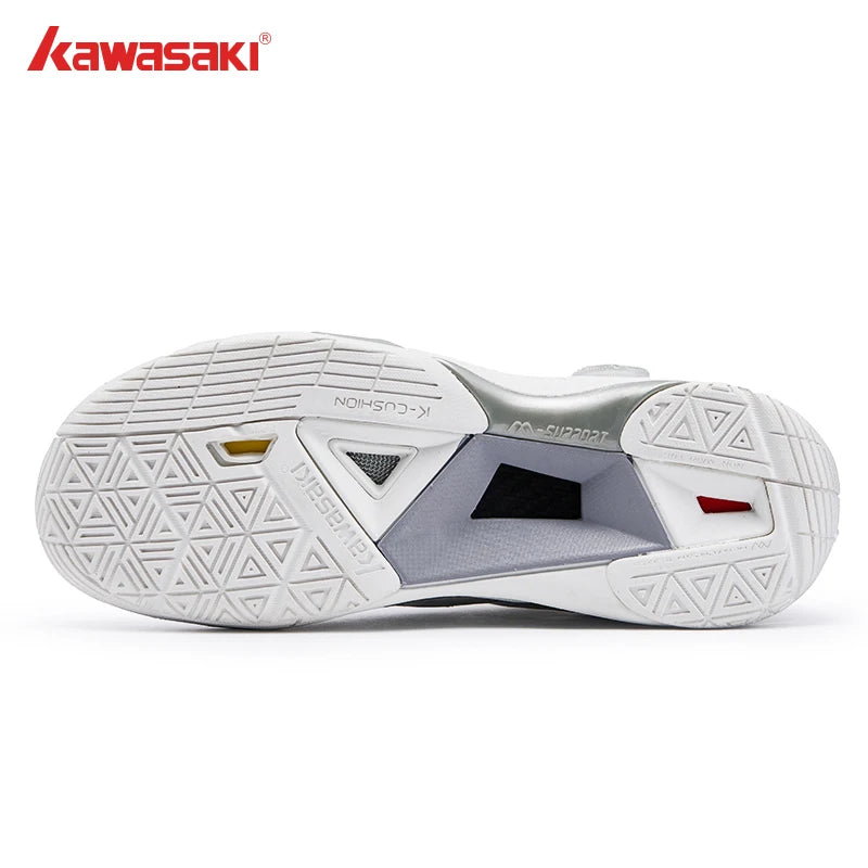 Kawasaki CROSS SPACE MID 2.0 Badminton Shoes Upgraded Shock-Absorbing Auto Knob Professional Sport Shoes Men 2024 New