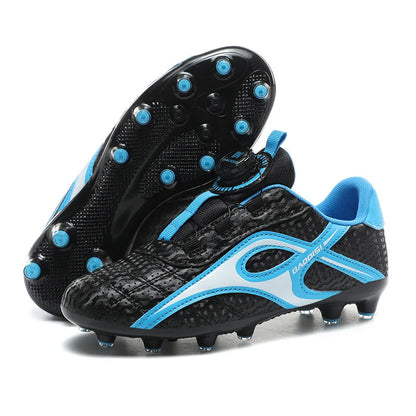Chaussures de football pour enfants, pointures 28-39, crampons longs/courts, pour terrain en herbe, entraînement sportif en plein air