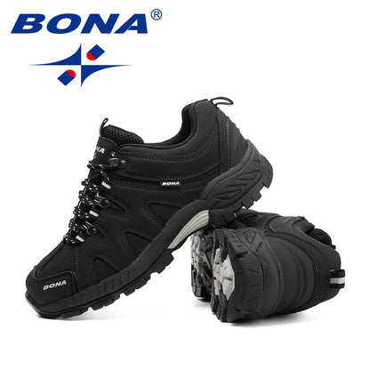 BONA Neuheit Klassischer Stil Herren-Wanderschuhe zum Schnüren Herren-Sportschuhe Outdoor-Jogging Trekking-Sneaker