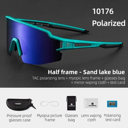 ROCKBROS Cycling Glasses Photochromic Glasses Bicycle Glasses Eyewear Goggles Windproof Bicycle Outdoor Sports Sunglasses