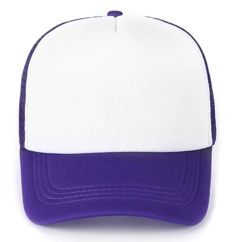 Customized Logo Mesh Baseball Caps Men Women 5 Panel Cheaper Trucker Hats Sports Team Snapback Caps Summer Sun Dad Hat Gorras