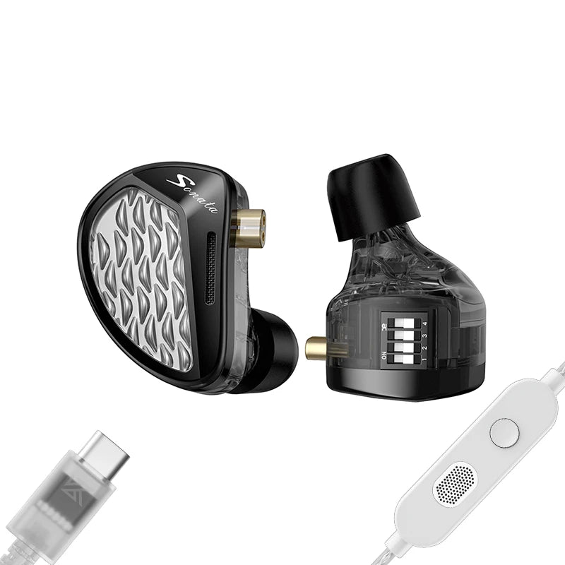 KZ Sonata 28BA Units Upgraded HIFI Headphones On-ear tunable balanced armature unit Wired gaming headphones