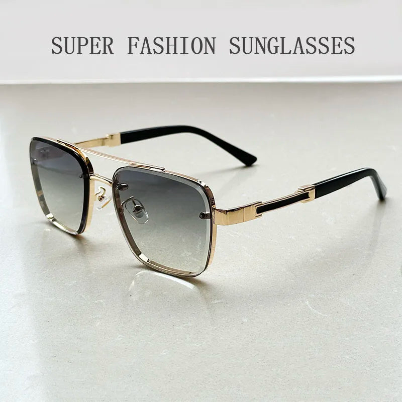 2025 Square Sunglass Men Luxury Vintage Sunglasses Women Trendy Retro Fashion Glasses Gafas De Sol Hombre Lunette Soleil Femme