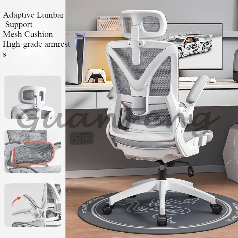 Adjustable Breathable Mesh High Density Sponge Seat Ergonomic Gaming Chair 3D Lumbar Support Racing Swivel