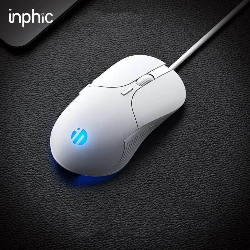 Mouse cablato USB INPHIC B1 silenzioso da ufficio e gaming per PC e laptop