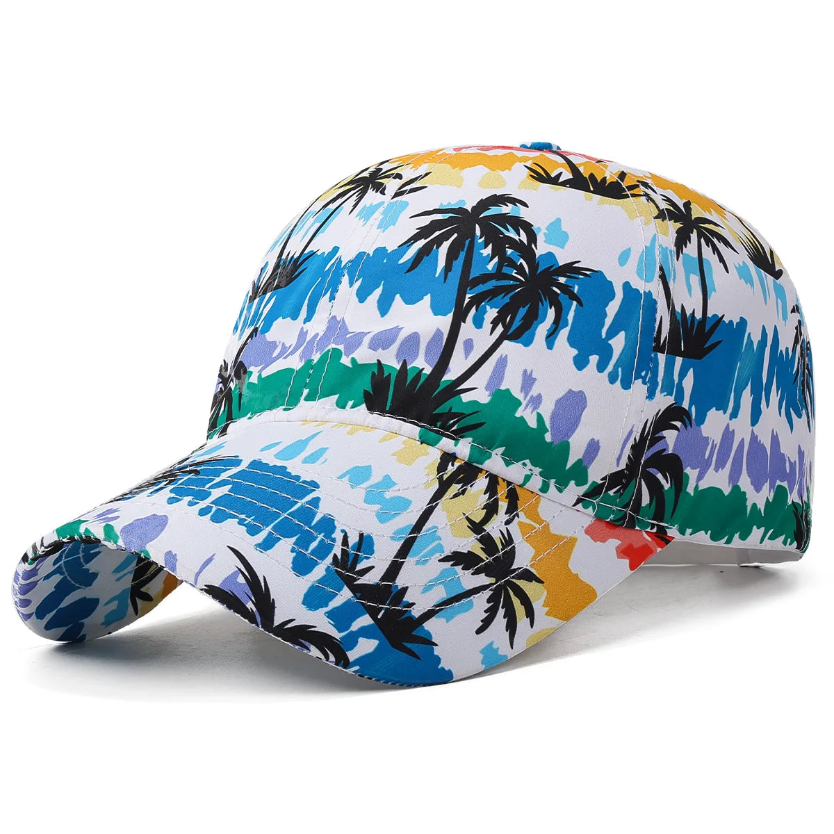 Summer Graffiti Light Board Baseball Cap Unisex Outdoor Sun Protection Hat Fashion Sports Cap Casual Duckbill Cap
