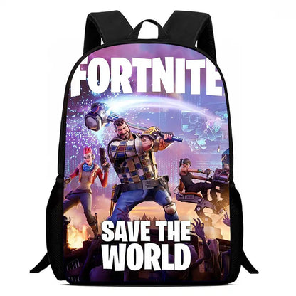 Children's Student Fortnite Cartoon Boys and Girls Large Capacity Backpack