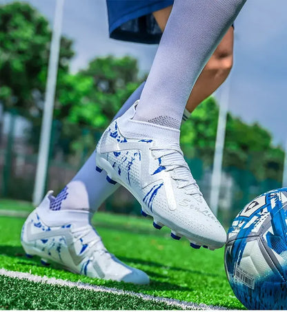 Oversized Football Boots For Youth & Children, Comfy Flexible Design, Stable Anti-slip Performance For Outdoor Field Sports