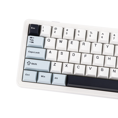 Teclado mecânico EPOMAKER x AULA F65 com layout 65%, hot-swap, montagem gasket e ligação com fios/Bluetooth/2.4G sem fios para Mac/Win