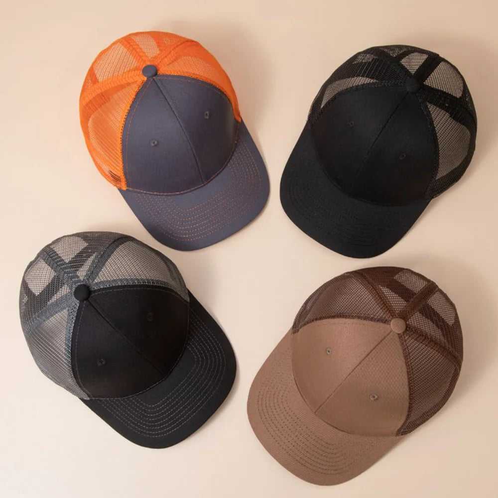 Casual Bull Head Print Summer Baseball Cap Breathable Hip Hop Sports Visor Mesh Adjustable Sun Hats Men Women