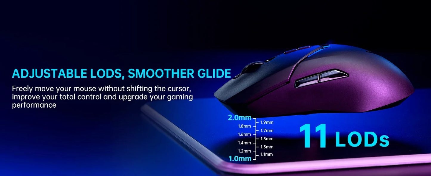 Mouse da gaming wireless Rapoo VT9PRO PAW3398 68g cablato programmabile ergonomico 26000DPI Type C ricaricabile accessorio per PC gamer