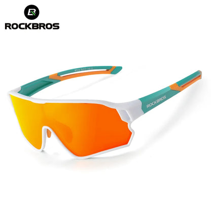 ROCKBROS Kids Polarized Photochromic Cycling Glasses UV400 Protection Outdoor Sports Sunglasses Child MTB Bicycle Eyewear