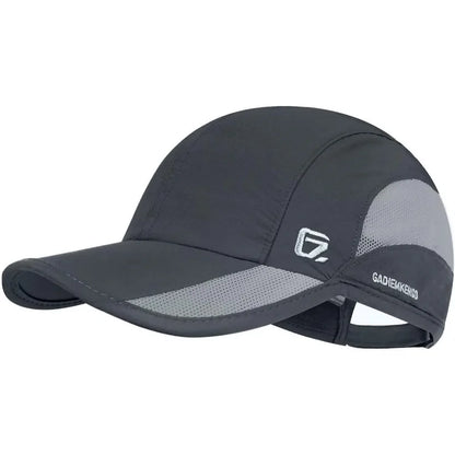 GADIEMKENSD Summer For Men Sports Running Sweat Baseball Cap Male Golf Quick Dry Women Solid Snapback Mesh Hat Visor Hat