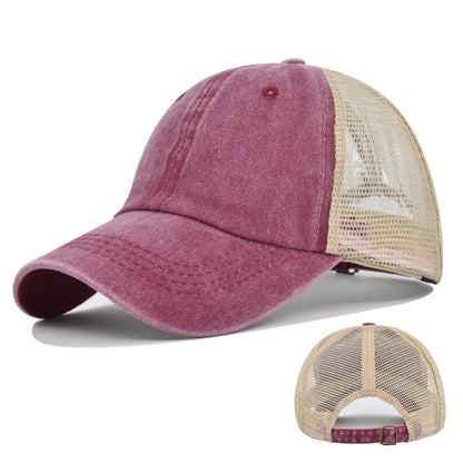 Printed personalized logo Baseball cap Summer cap Adult mesh cap Mesh cap Solid cap unisgender shade Spring Fall cap Hip Hop fit
