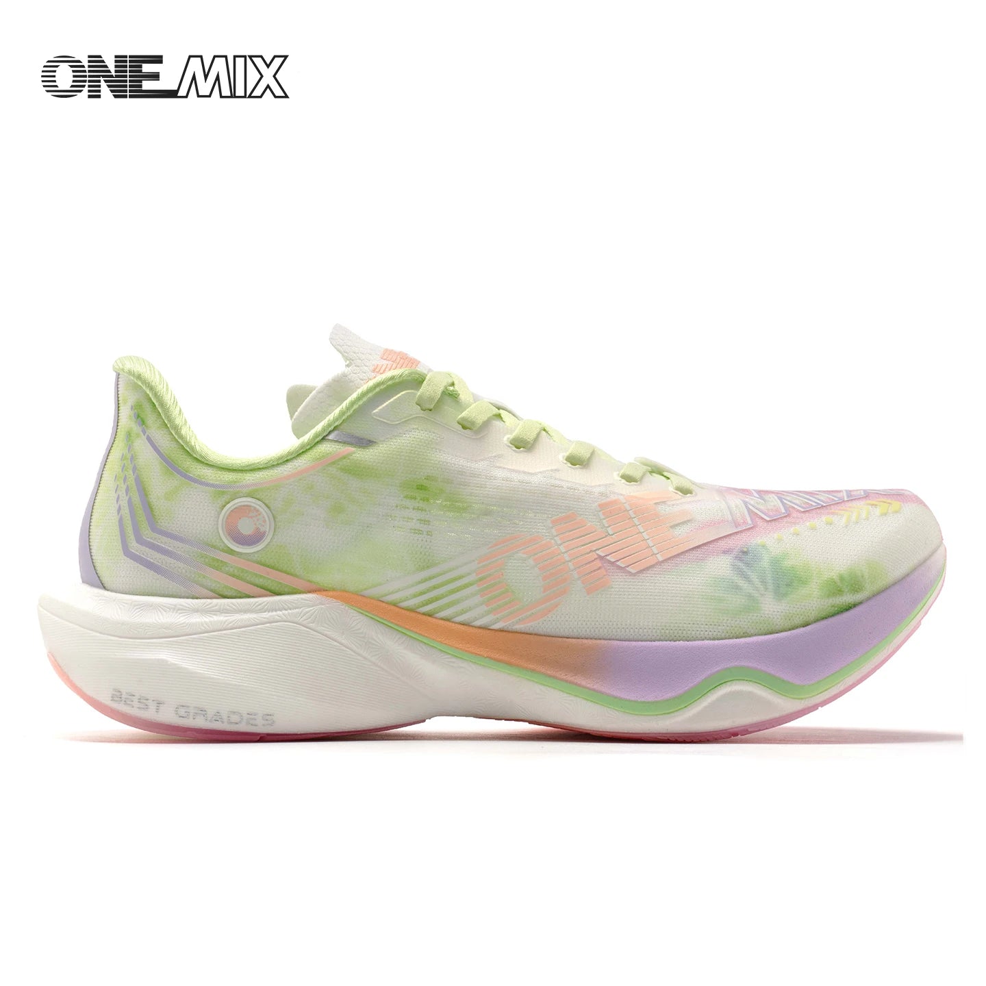 ONEMIX Sapatilhas de Corrida de Maratona em Nylon Carbon Board, Alívio de Impacto, Suporte Estável Profissional, Ressalto Ultraligeiro