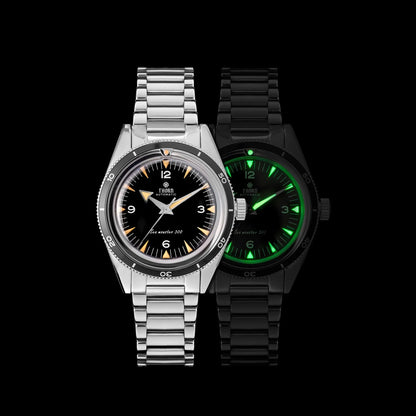 Thron T026 38mm Watch Sapphire Crystal 316L Stainless Steel PT5000/Swiss Ronda Automatic Movement Vintage Style Men's Watch